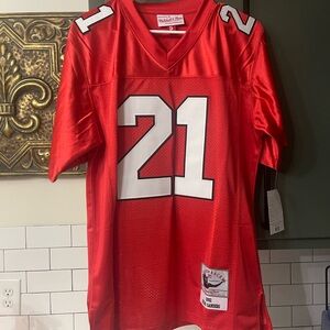 Men’s Vintage Deon Sanders Falcons NFL Jersey Size S.